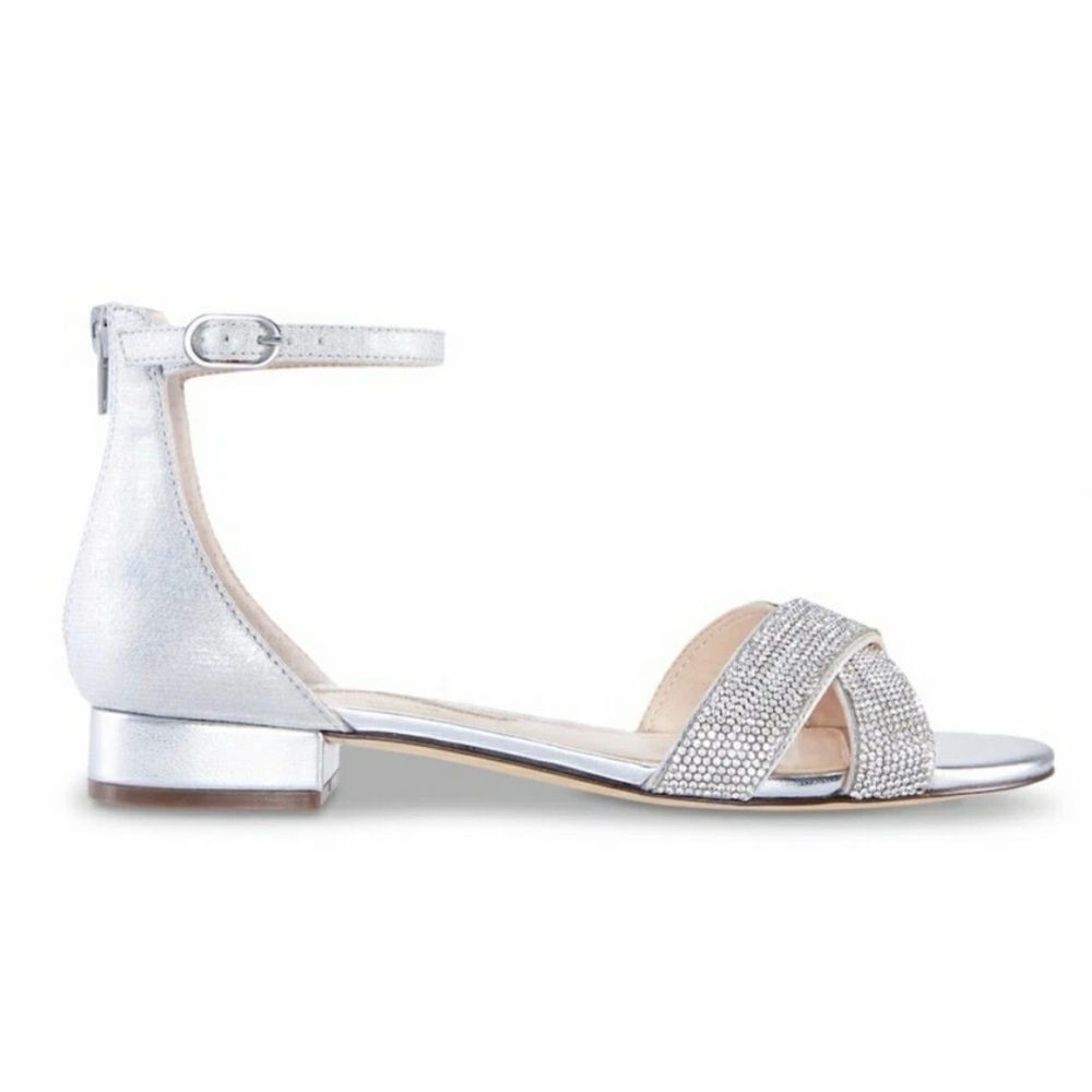 Nina Skylark Bling Sandal True Silver Size 9.5 - Picture 4 of 9